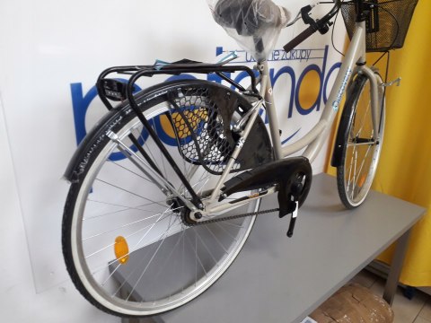 Rower Miejski Damski Jednobieg 26 Koszyk Bagażnik