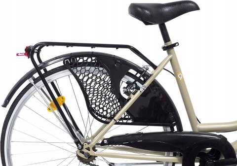 Rower Miejski Damski Jednobieg 26 Koszyk Bagażnik