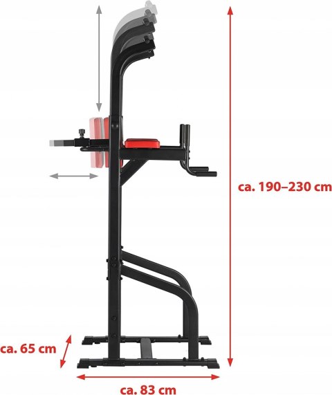Stacja Podciągowa Ultrasport Power Tower Poręcze
