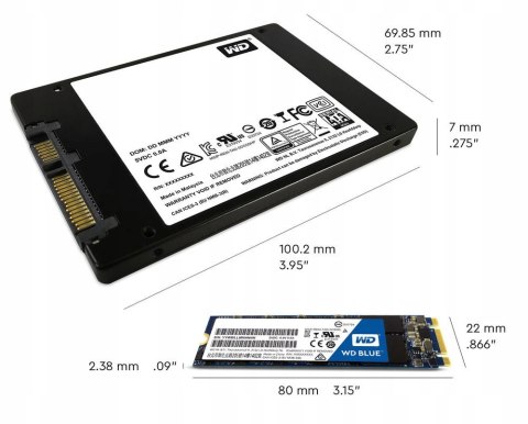 Dysk SSD WD Blue 3D NAND SATA 1TB GW FV MEGA HiT