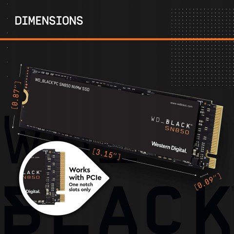 Dysk wewnętrzny SSD WD_BLACK SN850 NVMe 1TB GW FV