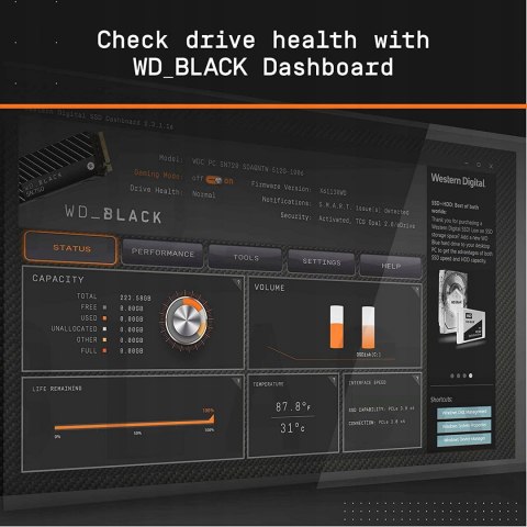 Dysk wewnętrzny SSD WD_BLACK SN850 NVMe 1TB GW FV