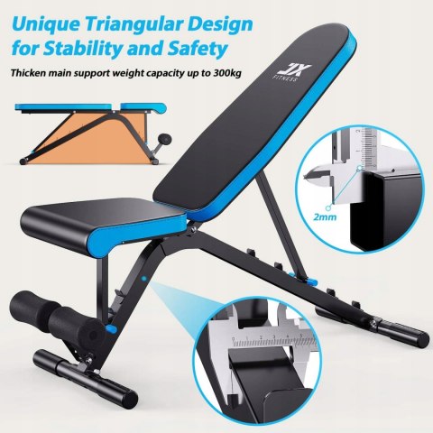 Ławka treningowa regulowana JX FITNESS NAJTANIEJ