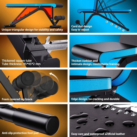 Ławka treningowa regulowana JX FITNESS NAJTANIEJ