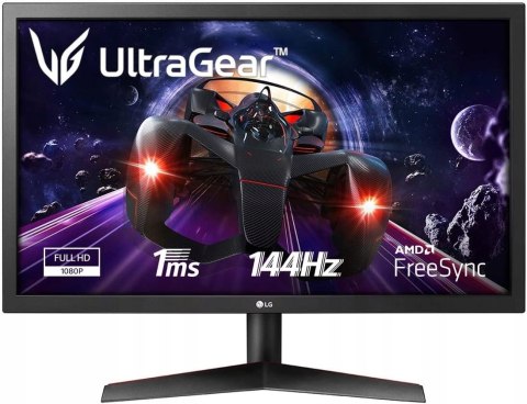 MONITOR LG 24GN53A-B 24'' 1MS 144Hz DLA GRACZA HIT
