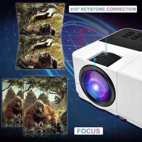 Miniprojektor LCD GOBRAN FH3 - 1080P HD 8000 LM 4K