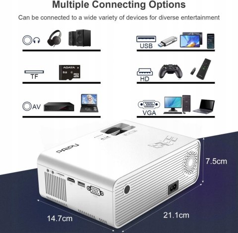 Miniprojektor Paipu M8-B ANDROID WIFI 5000 lm HIT!