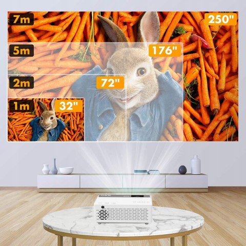 PROJEKTOR MULTIMEDIALNY QKK V08 LED 1080P 6000lm