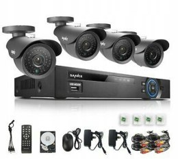 SANNCE PK-884AA1T Rejestrator CCTV 1TB 8 kamer