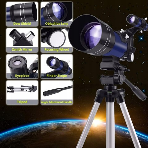 Teleskop dla początkujących BNISE f30070m OKAZJA