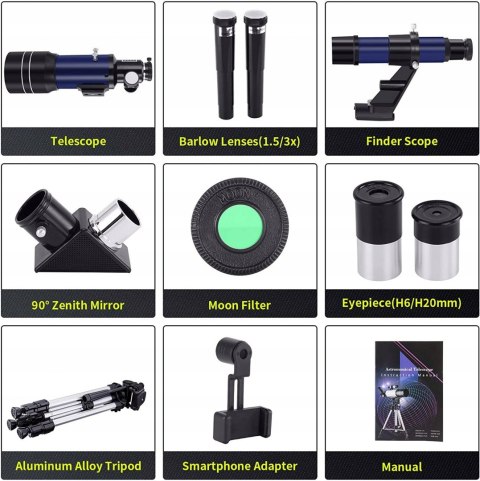 Teleskop dla początkujących BNISE f30070m OKAZJA