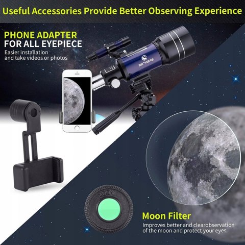 Teleskop dla początkujących BNISE f30070m OKAZJA