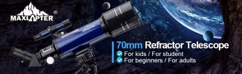 Teleskop dla początkujących MaxLapter 400/70