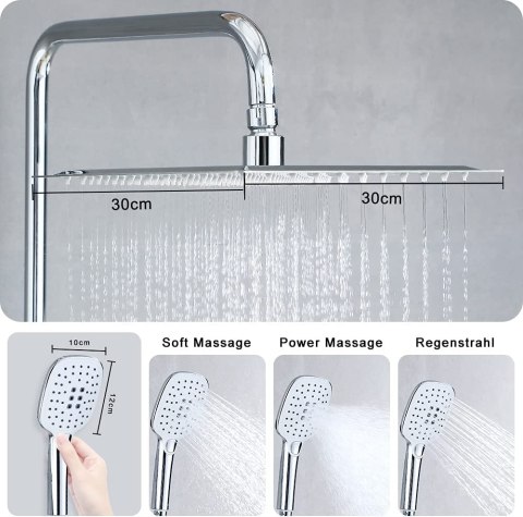 Zestaw prysznicowy z kolumną JOHO VC-R-3030CP