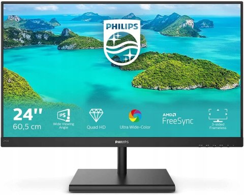 MONITOR PHILIPS 245E1S 24'' WQHD 75Hz DO BIURA HIT
