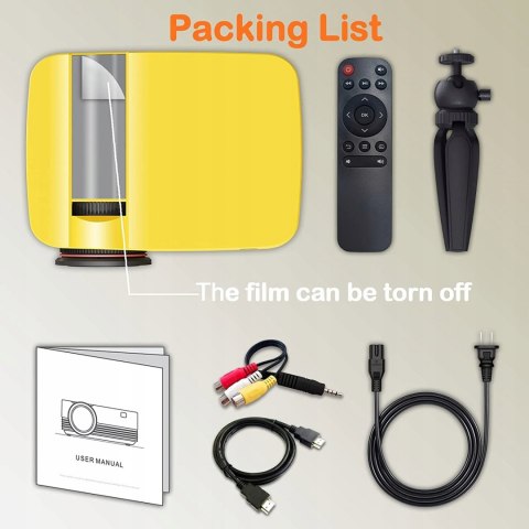 Miniprojektor LCD Yefound 6 HD + STATYW 6500 LM !!