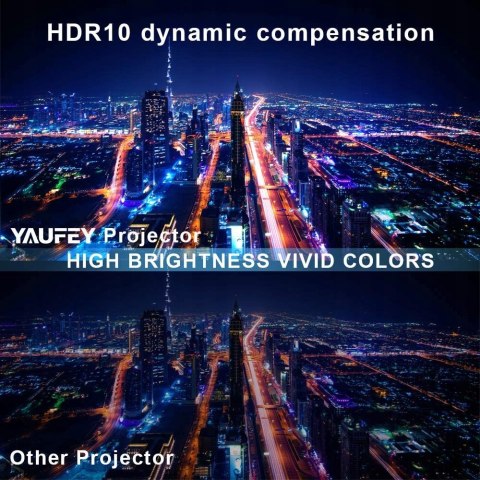 Projektor DLP YAUFEY K1 ANDROID 9.0 TV MIRACAST HD