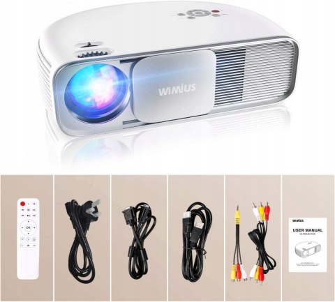 Projektor LED Wimius S4 1080p HD 4K BLUETOOTH MEGA