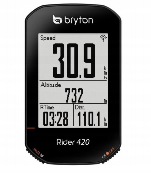 Licznik rowerowy bezprzewodowy BRYTON RIDER 420
