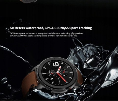Smartwatch Amazfit GTR 47 brązowy GPS PULSOMETR Smartwatch Amazfit GTR 47 brązowy GPS PULSOMETR