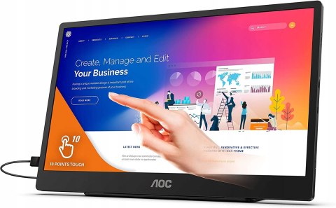 MONITOR AOC 16T2 16'' FULL HD PRZENOŚNY OKAZJA!