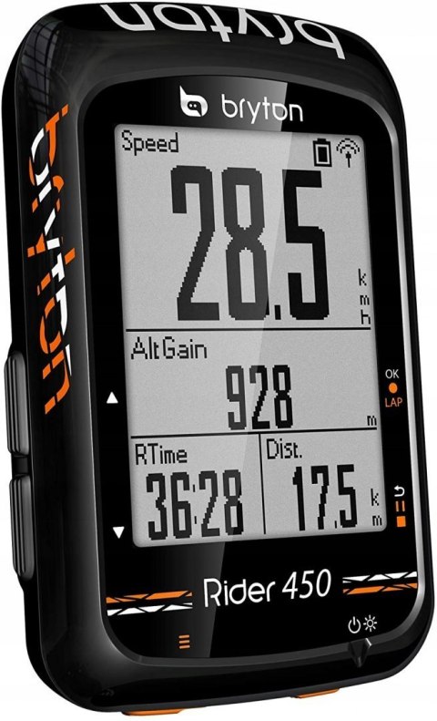 Licznik rowerowy bezprzewodowy BRYTON RIDER 450
