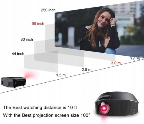 Projektor Led Artlii YG600 FullHD 300ANSI MEGA LUX