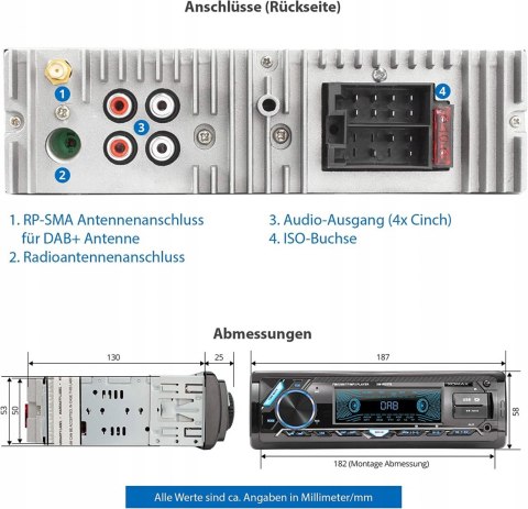 RADIO SAMOCHODOWE XOMAX XM-RD276 DAB+ BT USB HIT!