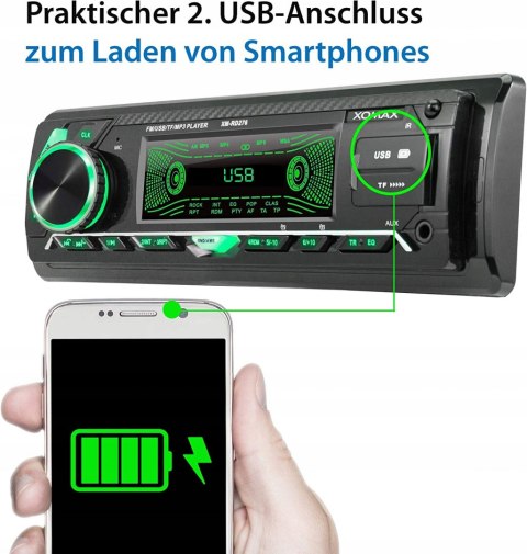 RADIO SAMOCHODOWE XOMAX XM-RD276 DAB+ BT USB HIT!