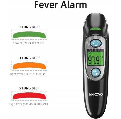 ANKOVO Termometr bezdotykowy na podczerwień OKAZJA