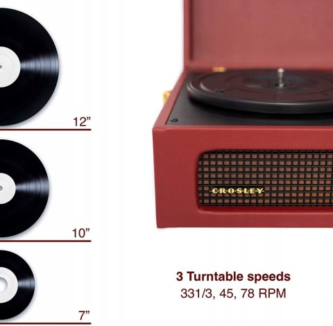 GRAMOFON CROSLEY VOYAGER BLUETOOTH RED OKAZJA HIT! GRAMOFON CROSLEY VOYAGER BLUETOOTH RED OKAZJA HIT!