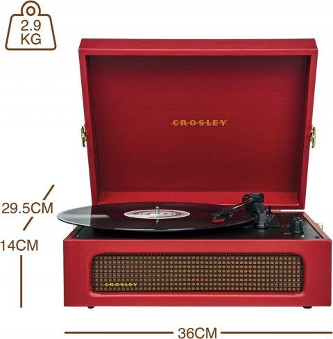 GRAMOFON CROSLEY VOYAGER BLUETOOTH RED OKAZJA HIT! GRAMOFON CROSLEY VOYAGER BLUETOOTH RED OKAZJA HIT!