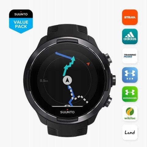Zegarek Suunto 9 G1 Baro TITANIUM PASEK CZARNY Zegarek Suunto 9 G1 Baro TITANIUM PASEK CZARNY