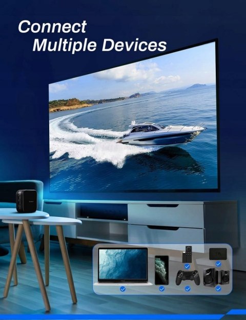 MICRO Projektor DLP Crosstour S100 2000:1 3000 mAh