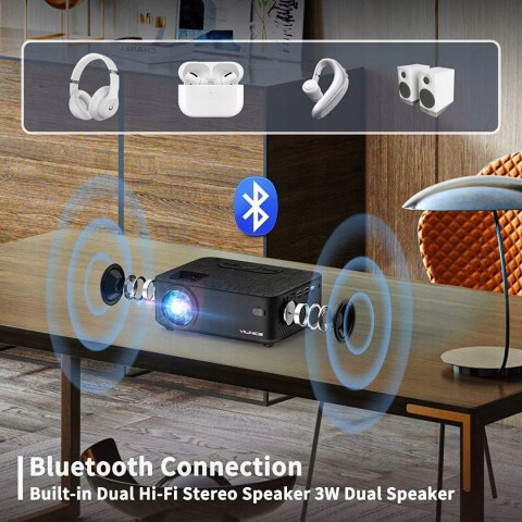 Projektor VILINICE VL208 7500LUX Bluetooth WIFI