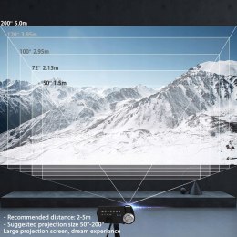 WIFI MINI PROJEKTOR Z BLUETOOTH SELVIM 1080P 6000L