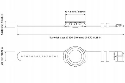 Zegarek sportowy Suunto Suunto 3 SS050599000