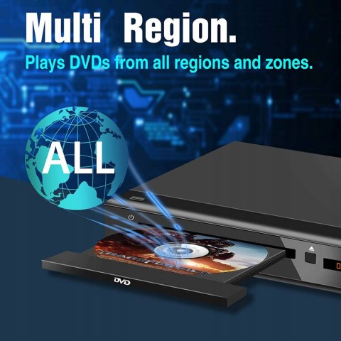 ODTWARZACZ DVD MEGATEK HD-1000E USB BLACK HIT!