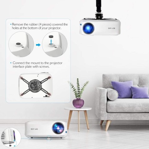 Projektor BOSNAS 5000 LUX NATYWNE FULL HD 5000:1