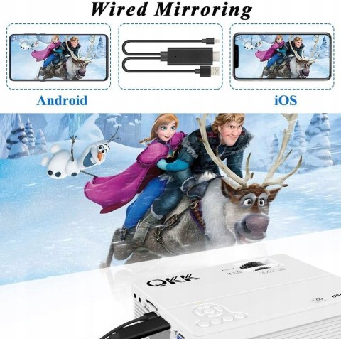 Projektor QKK AK-81 NATYWNE 720P 5000 LUM OKAZJA!!