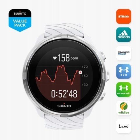 Zegarek Suunto 9 G1 Baro WHITE SS050019000 BIAŁY Zegarek Suunto 9 G1 Baro WHITE SS050019000 BIAŁY