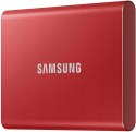 Dysk przenośny SSD Samsung T7 1TB Czerwony GW FV!