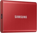 Dysk przenośny SSD Samsung T7 1TB Czerwony GW FV!