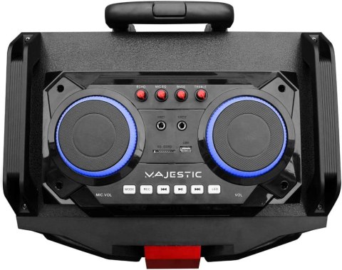 GŁOŚNIK MAJESTIC DJB 292 BLUETOOTH 160W USB AUX!