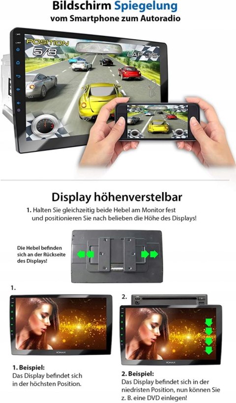 RADIO SAMOCHODOWE XOMAX XM-2DN1005 DVD USB HIT!