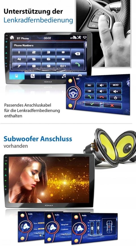 RADIO SAMOCHODOWE XOMAX XM-2DN1005 DVD USB HIT!